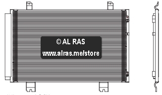 COND. LEXUS LS460 2007-11