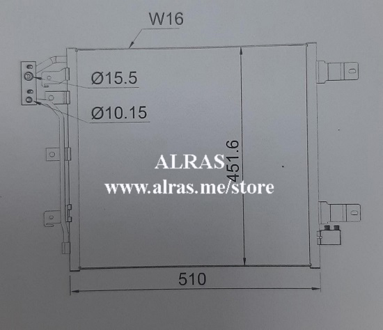 COND/JEEP WRANGLER 2012-2015